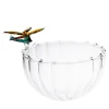Ali in Volo Glass Bowl with Yellow Dragonfly