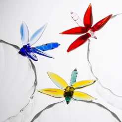 Ali in Volo Glass Bowl with Yellow Dragonfly