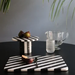 Alice Black and White Chopping Board by Bethan Gray