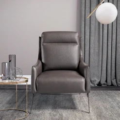 Alicudi Mocha Leather Armchair