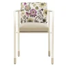 Aliya Cream Outdoor Dining Chair by Lorenza Bozzoli