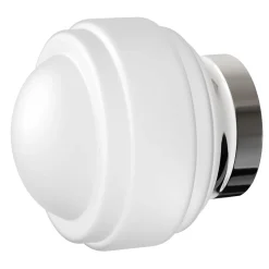 Allure Brass And Glossy White Opal Triplex Glass Wall Lamp