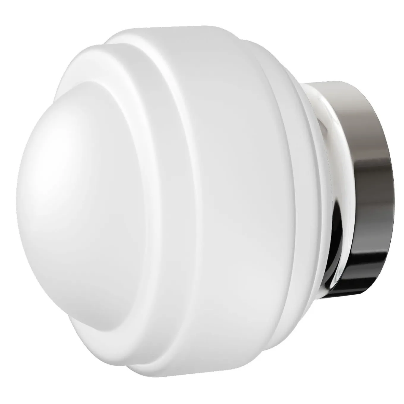 Allure Brass And Glossy White Opal Triplex Glass Wall Lamp