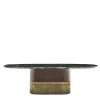Alma-Decor ED/50 669 Oval Dining Table with Silver Paradiso Marble top