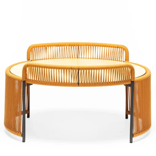 Altana Medium Round Yellow Coffee Table by Antonio De Marco
