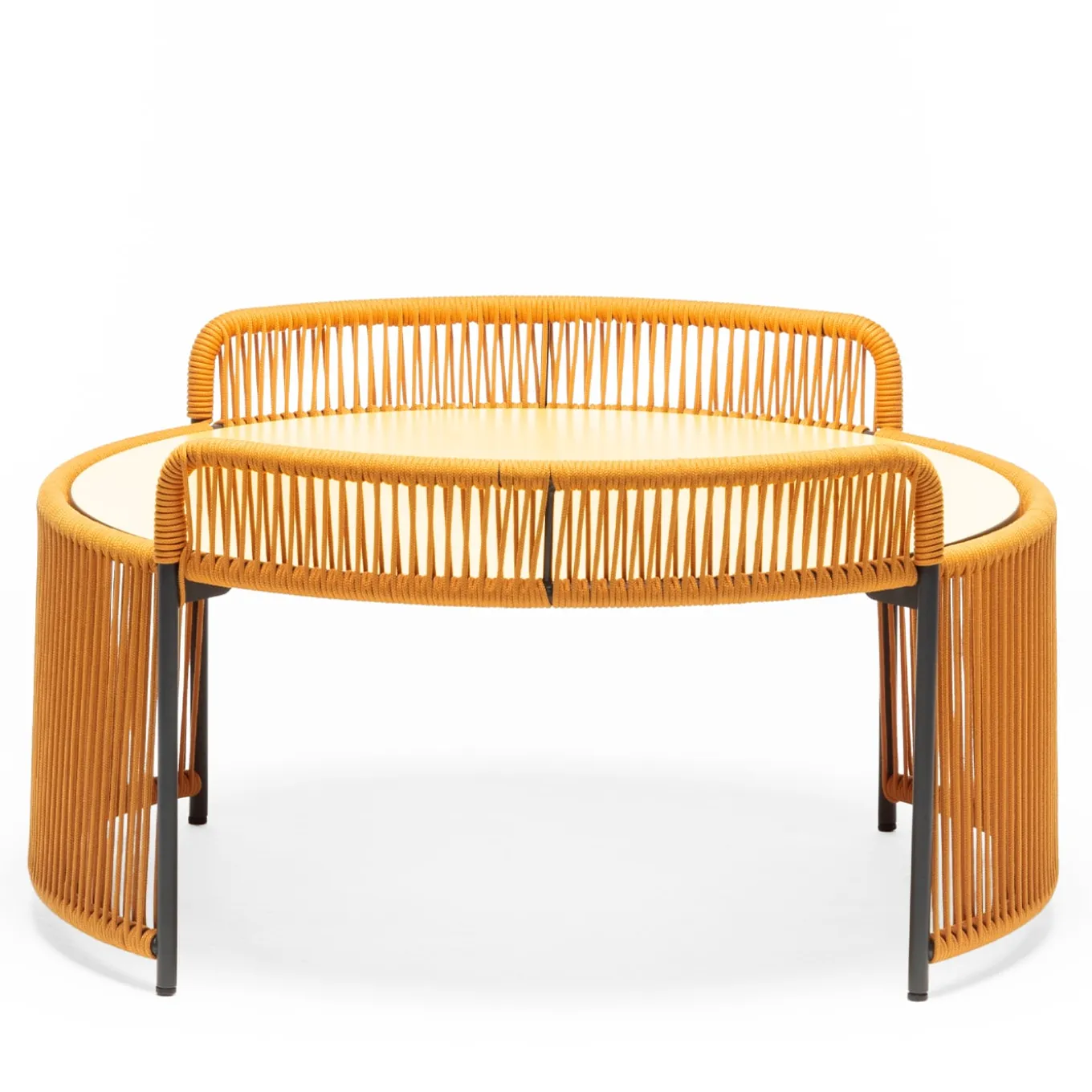 Altana Medium Round Yellow Coffee Table by Antonio De Marco