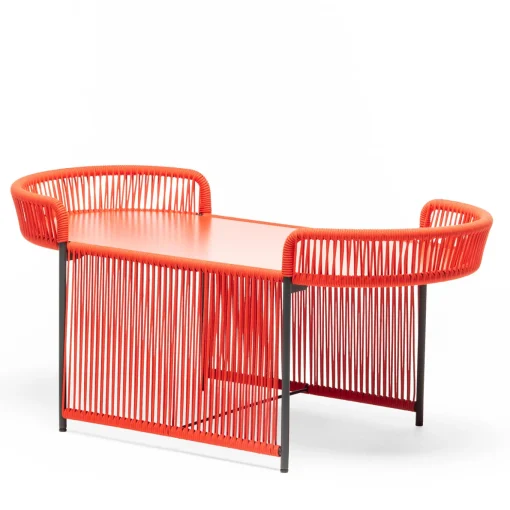 Altana Oval Red Coffee Table by Antonio De Marco