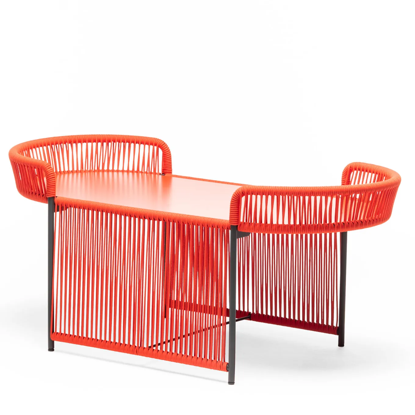Altana Oval Red Coffee Table by Antonio De Marco