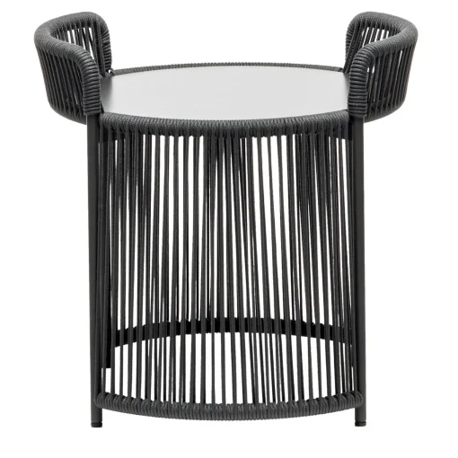 Altana Small Round Anthracite Coffee Table by Antonio De Marco