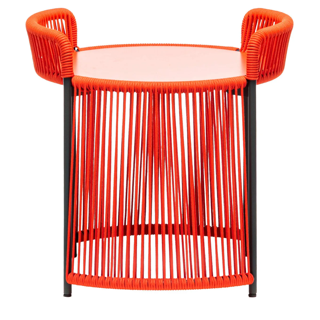 Altana Small Round Red Coffee Table by Antonio De Marco
