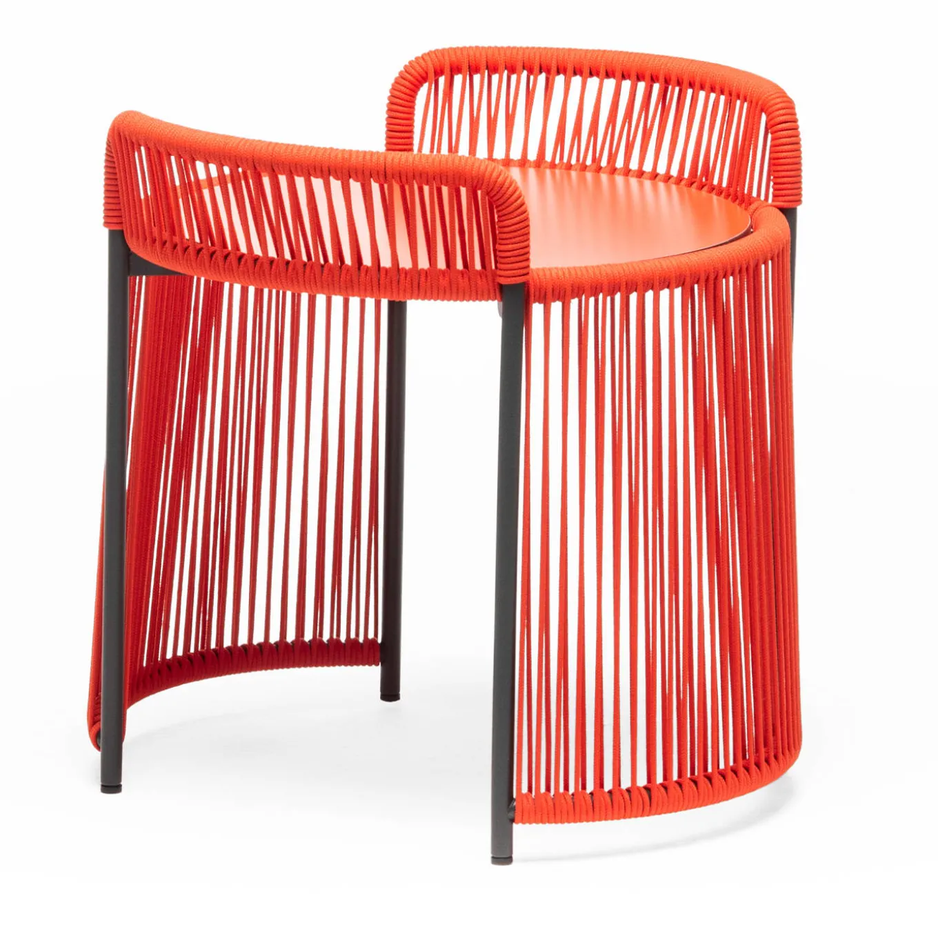 Altana Small Round Red Coffee Table by Antonio De Marco