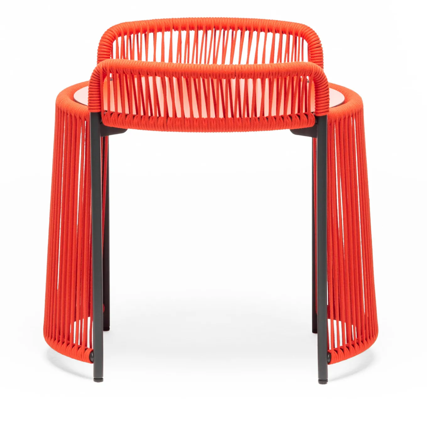 Altana Small Round Red Coffee Table by Antonio De Marco
