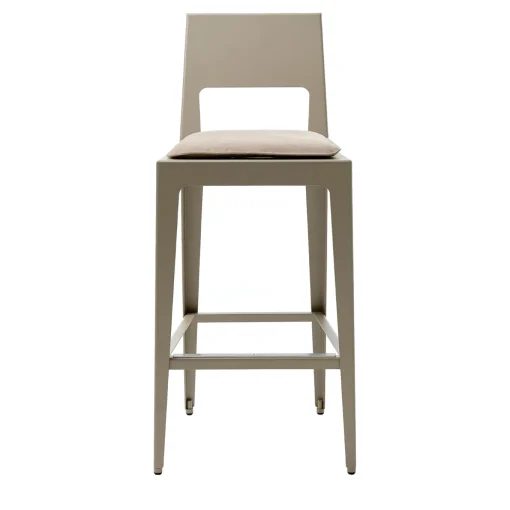 Alustool Gray Metal Stool