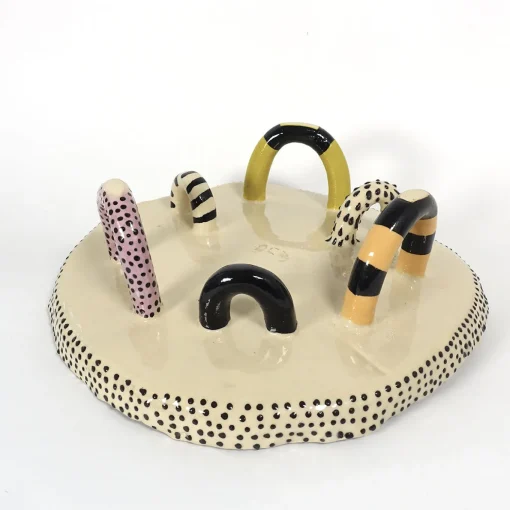 Alzatina Beige Cake Stand