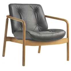 Amalfi Black-Leather Armchair