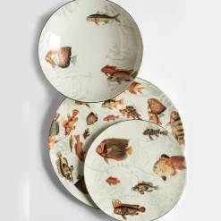 Amami Porcelain Soup Plate With Tropical Fish #6