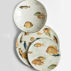 Amami Porcelain Soup Plate With Tropical Fish #2