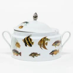 Amami Porcelain Tureen With Tropical Fish