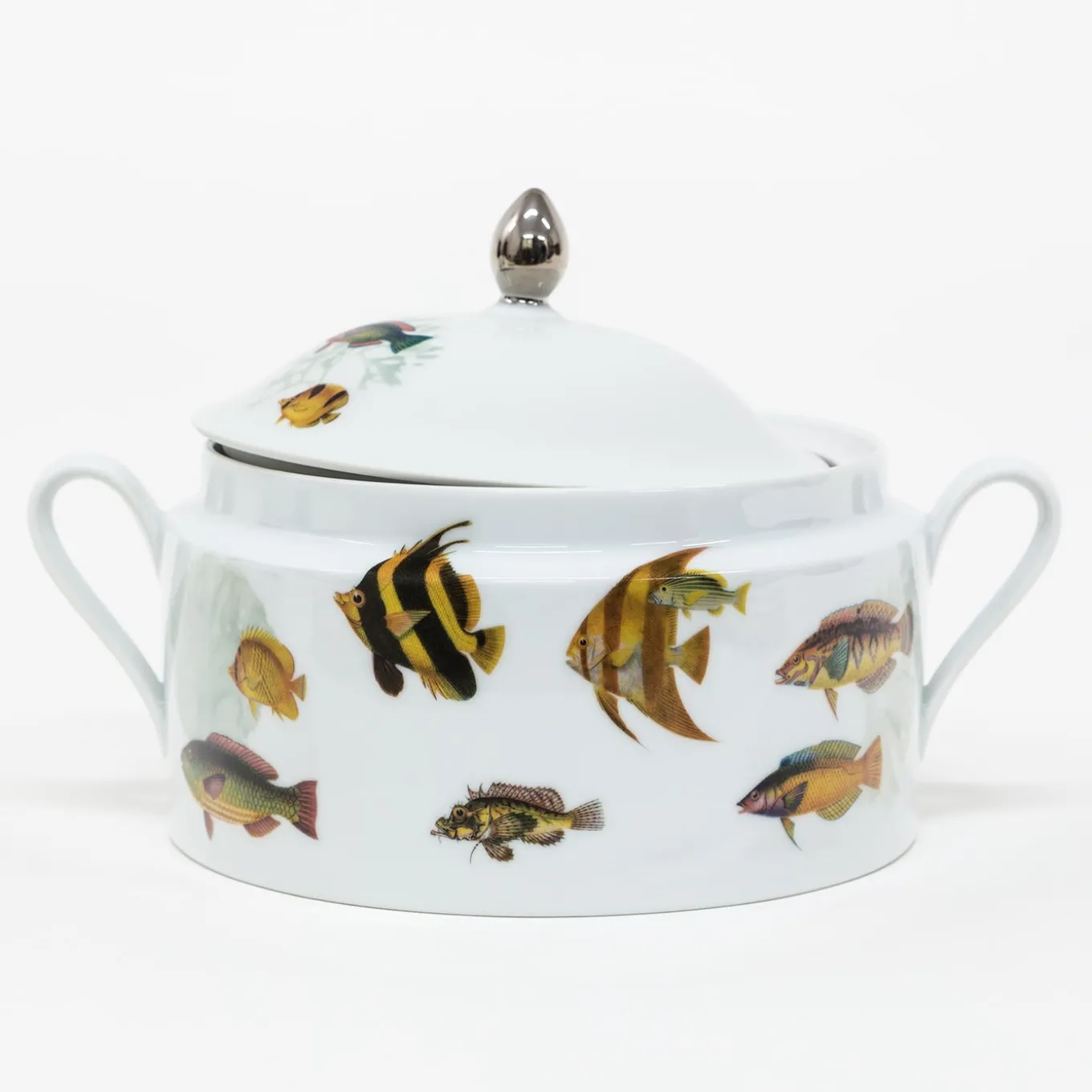 Amami Porcelain Tureen With Tropical Fish