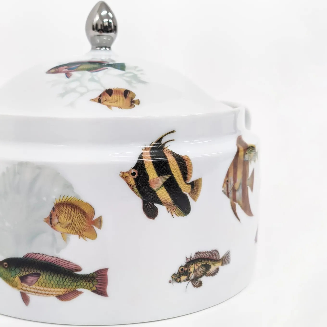 Amami Porcelain Tureen With Tropical Fish