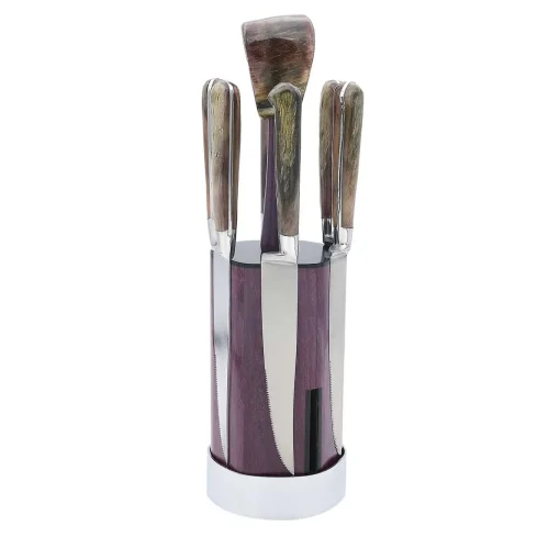 Amaranth and Ebony Knife Block
