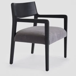 Amarcord Anthracite Lounge Armchair by Umberto Bertoni