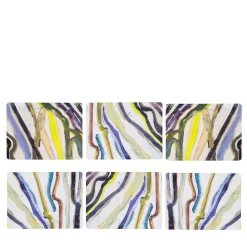Amazonia Set of 6 print glossy wood fiber tablemats