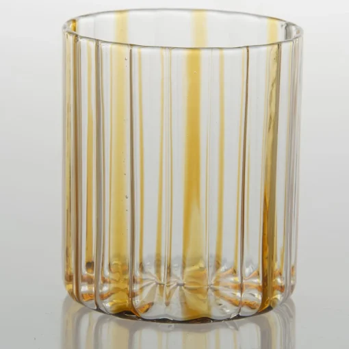 Amber Stripes Glass