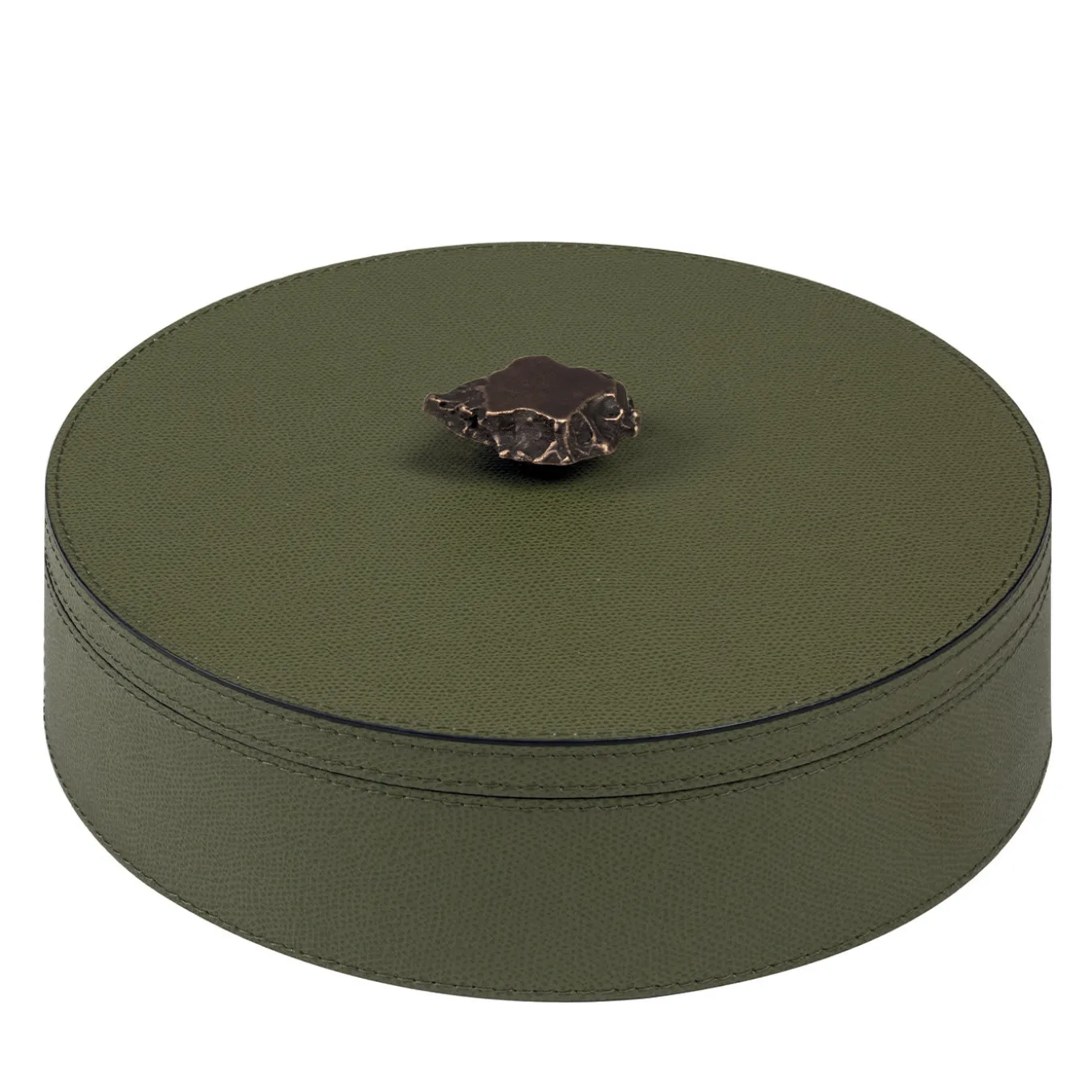 Ambretta Green Large Round Box