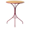 Ample Red Outdoor Bistrot Table by Nichetto Studio