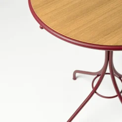 Ample Red Outdoor Bistrot Table by Nichetto Studio