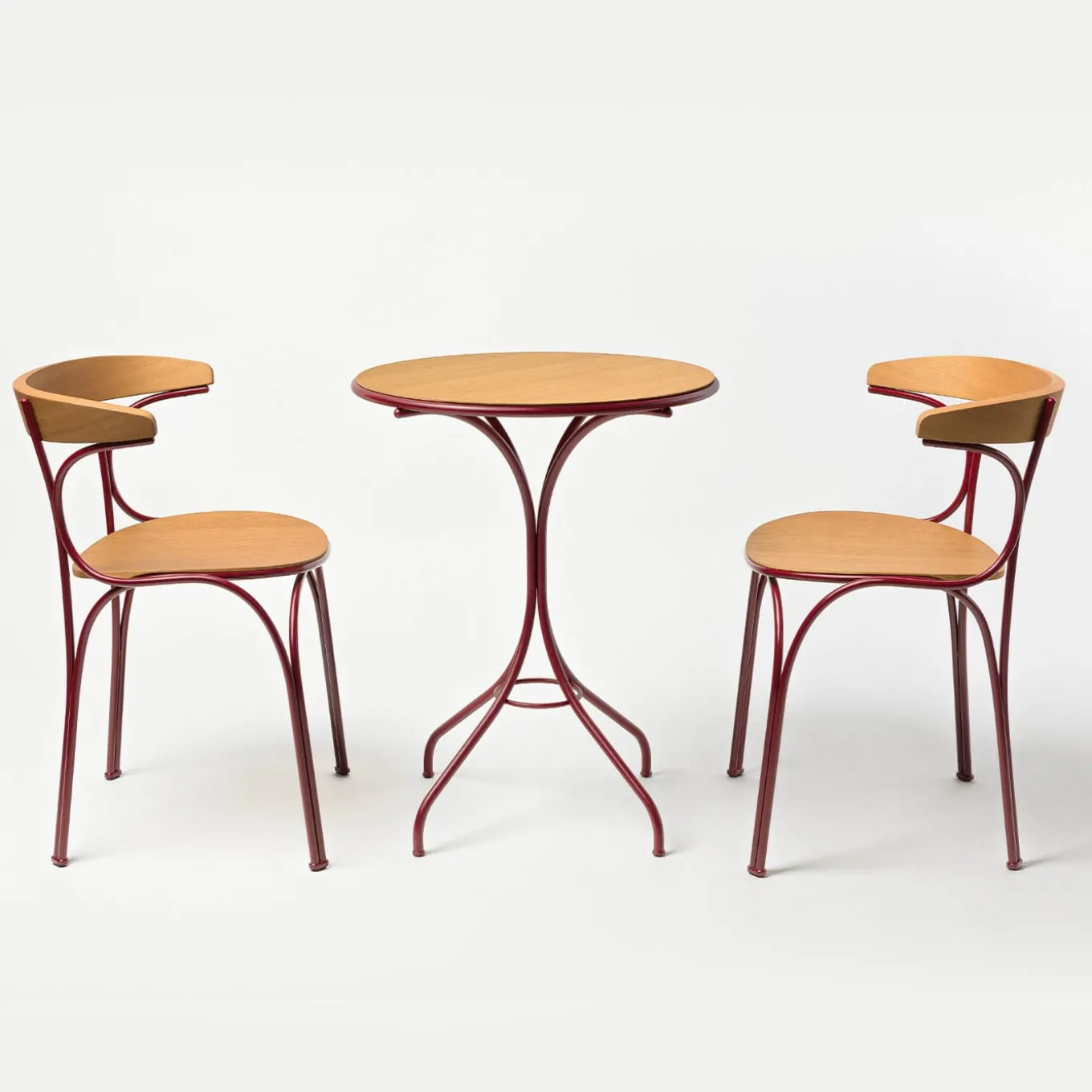 Ample Red Outdoor Bistrot Table by Nichetto Studio
