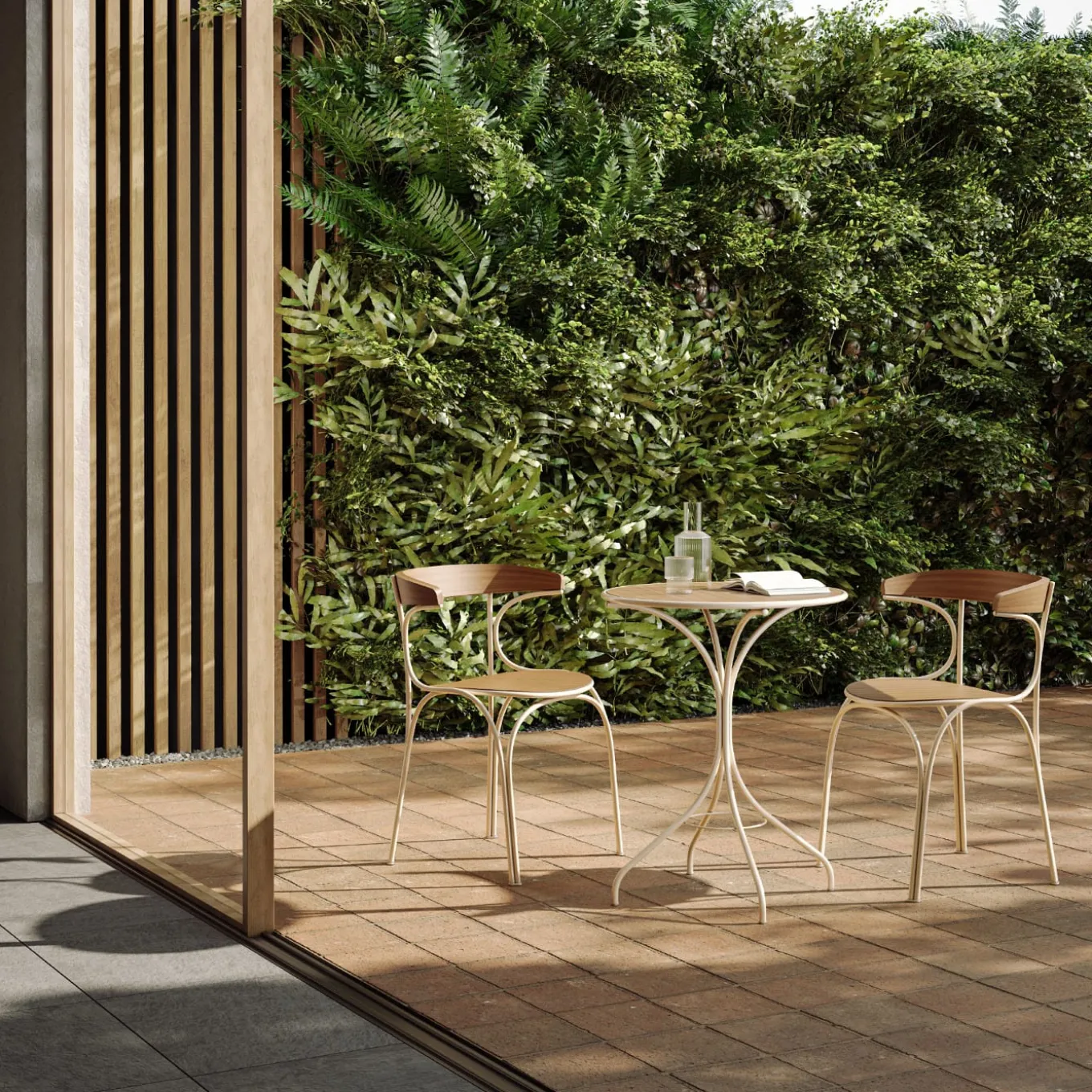 Ample White Outdoor Chair by Nichetto Studio