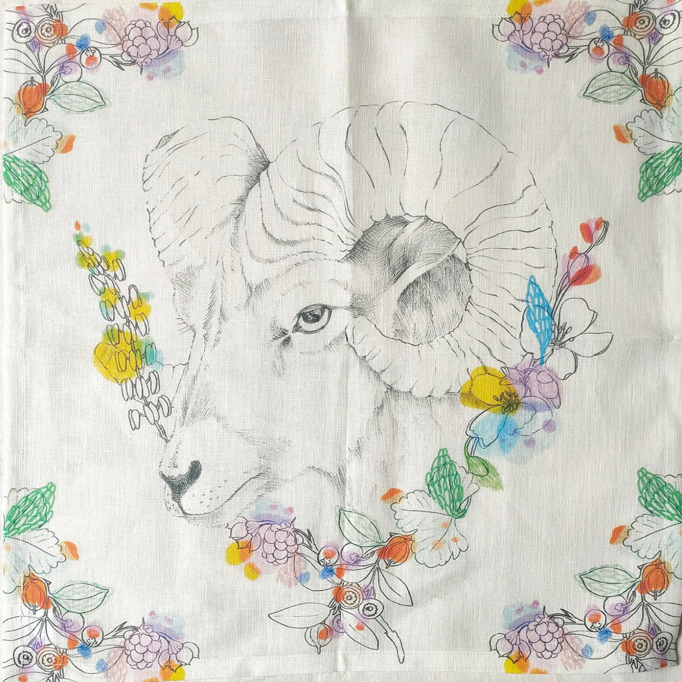 An Ode To The Woods Set of 4 Assorted Polychrome Placemats