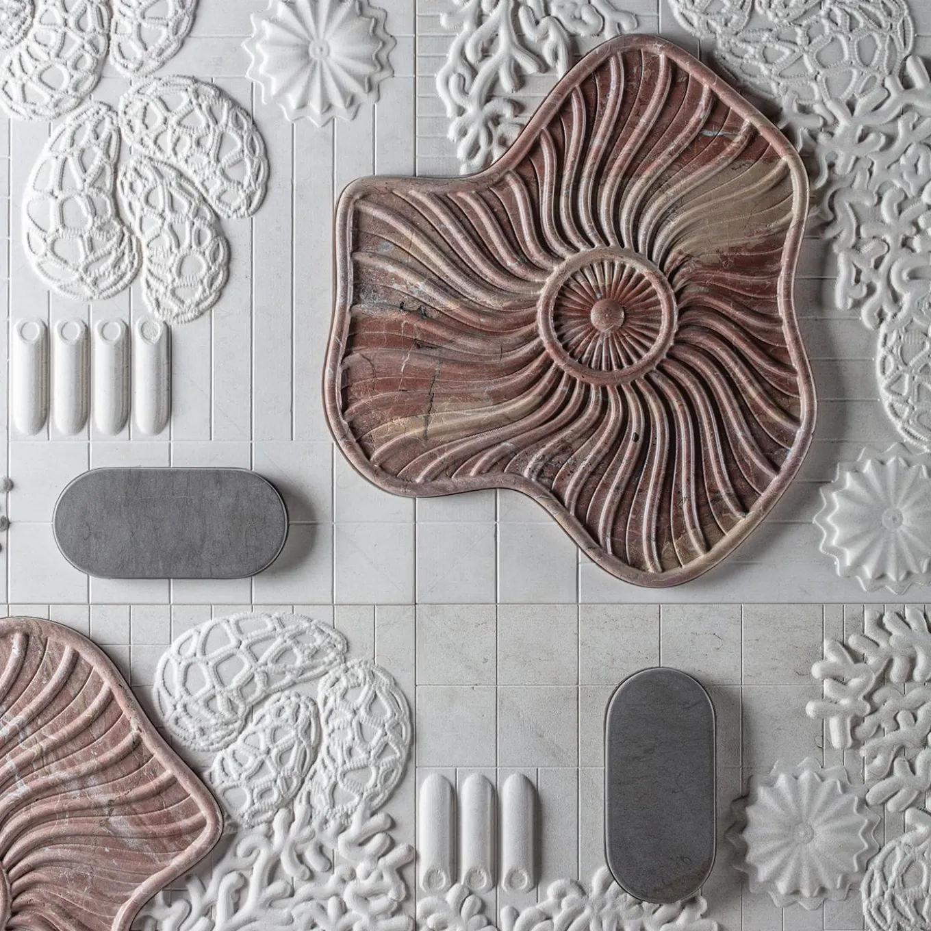 Anemone Marble Decorative Panel