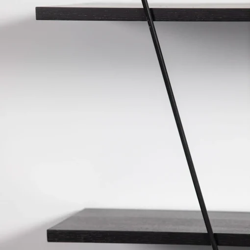 Angelo Necessario Black Steel Wall Shelf System