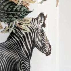 Animalia Porcelain Cylindrical Vase With Zebra