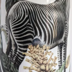 Animalia Porcelain Cylindrical Vase With Zebra