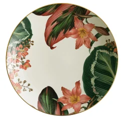 Animalia Porcelain Soup Plate With Tropical Flowers #6