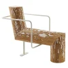 Anti-Comfort Lei White Armchair by Andrea Branzi