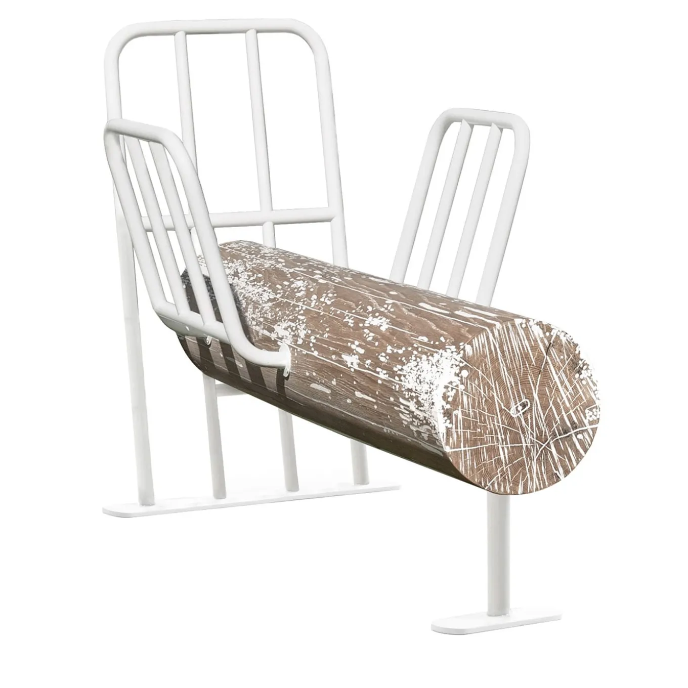 Anti-Comfort Lui White Armchair by Andrea Branzi