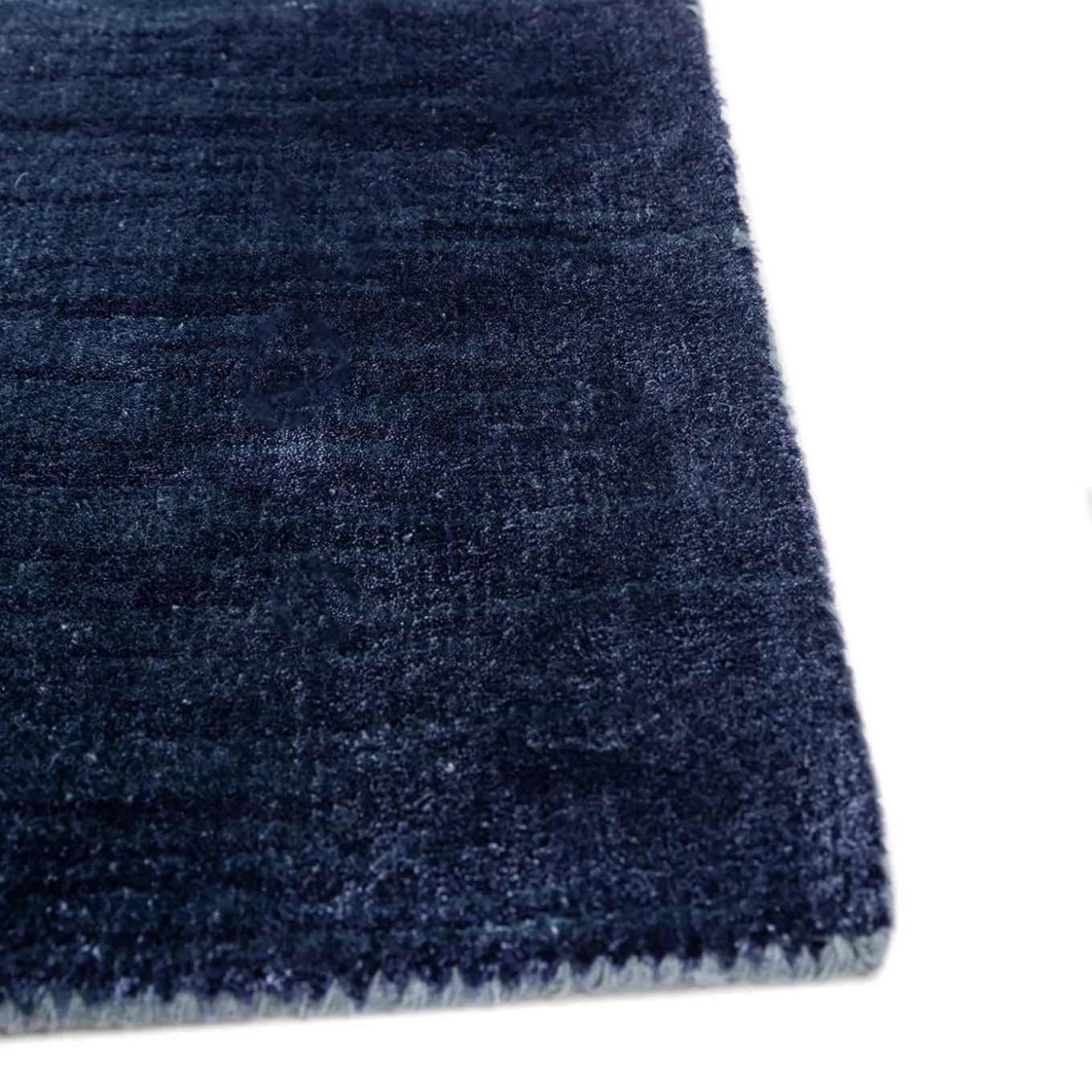 Antique Blue & Denim Blue Hand-Knotted Rug