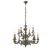 Antique Brass 12-Light Chandelier
