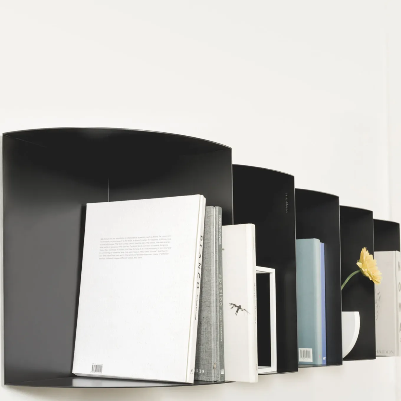 Aperture Black Shelf by Roberto Cicchinè