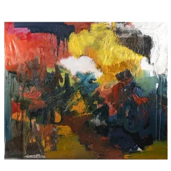 Apocalisse Polychrome Mixed-Media Painting
