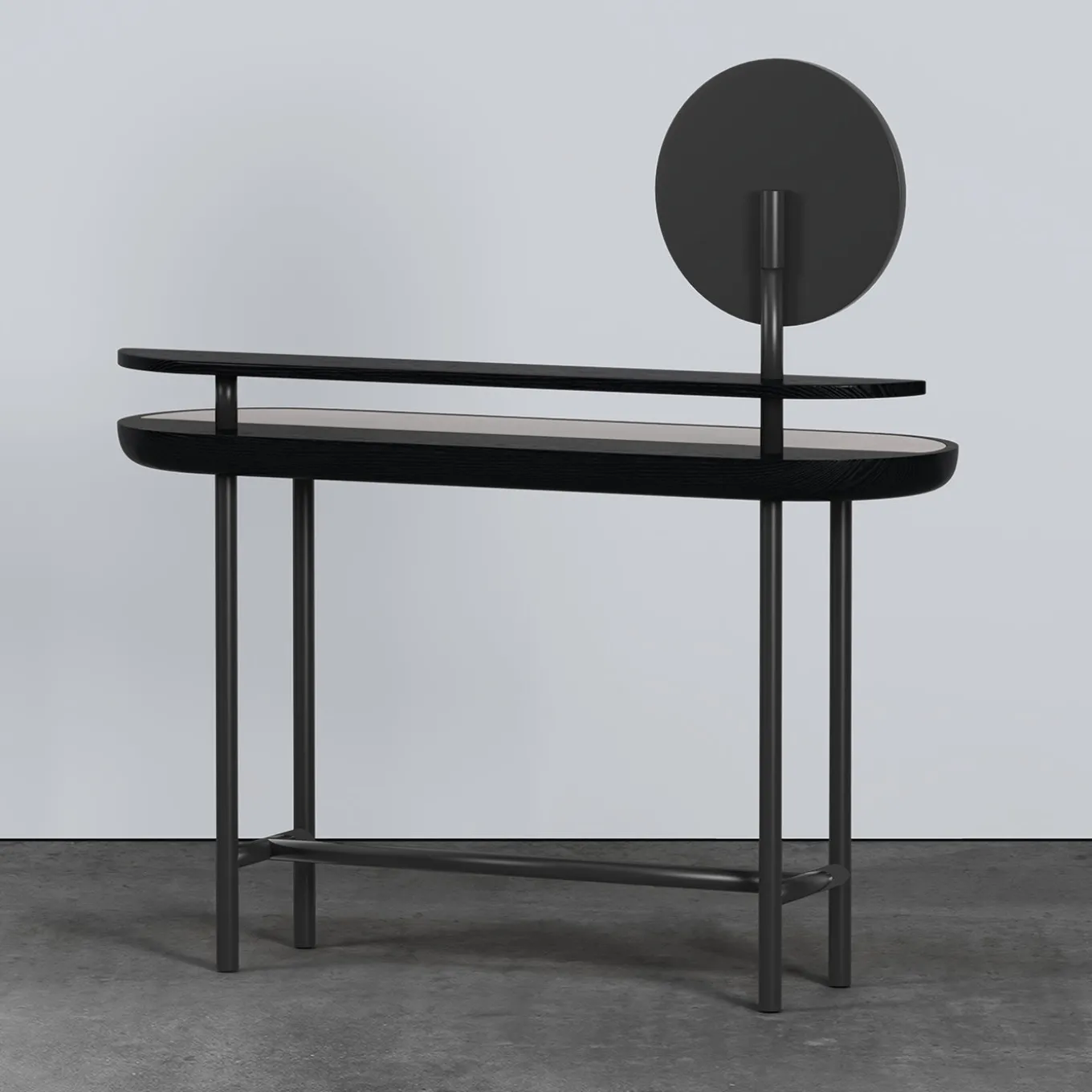 Apollo Black Walnut Wood And Calacatta Marble Vanity With Mirror