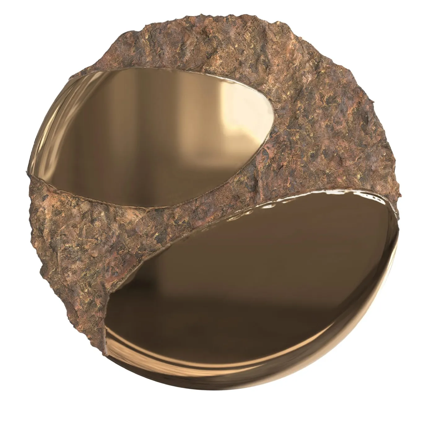 Apollo Cast Bronze Sculptural Wall Mirror #2