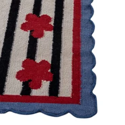 Aprezo Light Silver Ebony Dhurrie Rug