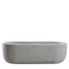 Aqua Gray Peperino Stone Bathtub