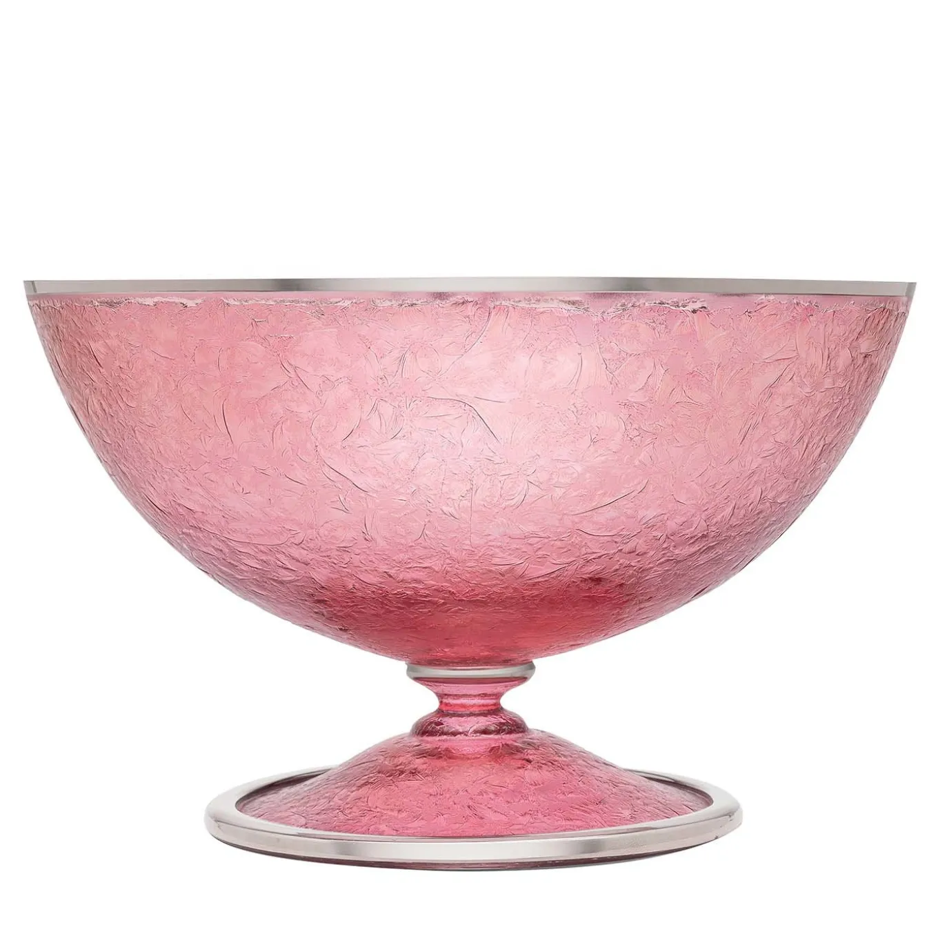 Aqua Large Pink Fruit Bowl